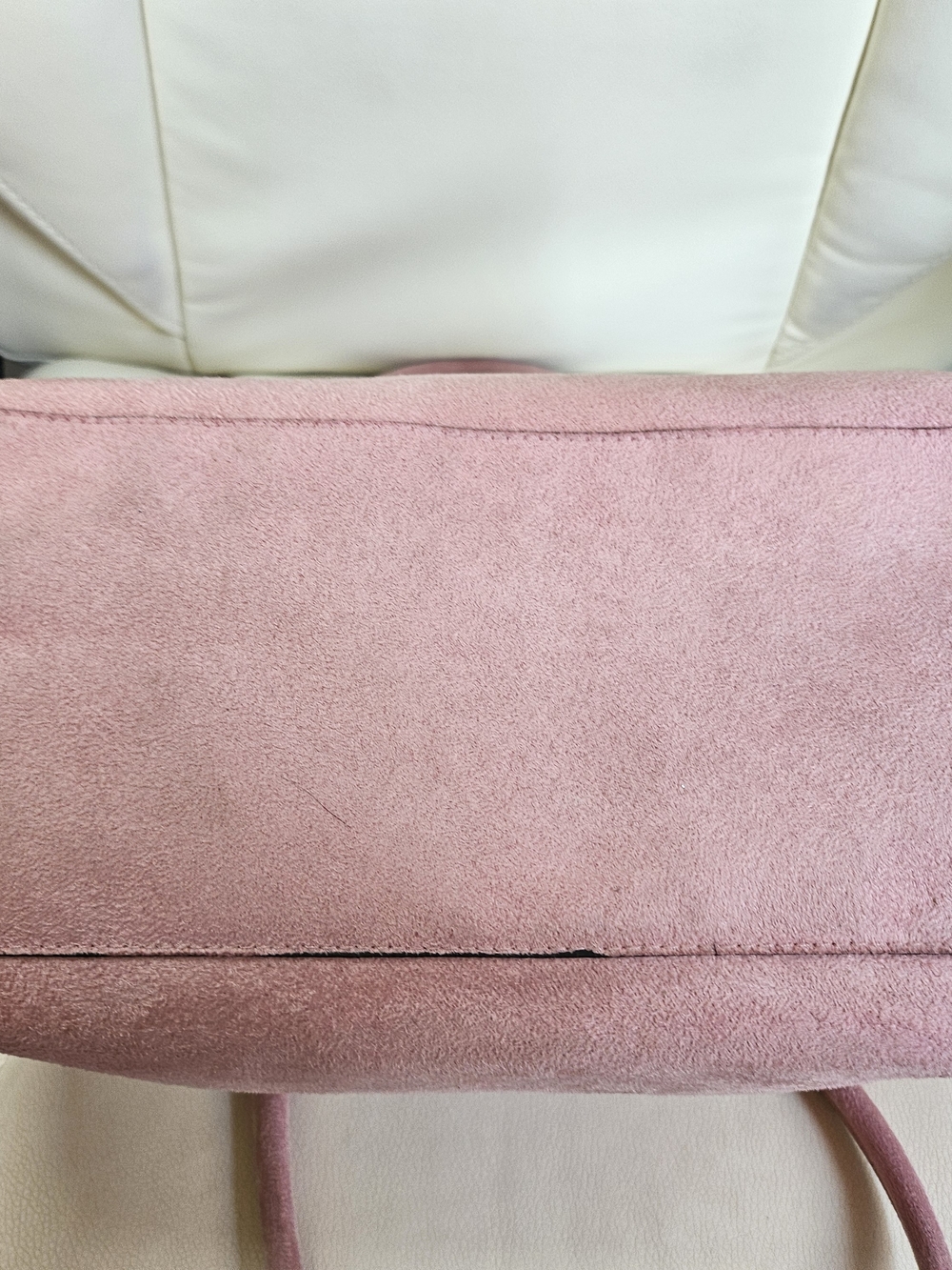 Victoria's Secret Blush Pink Suede Satchel - Picture 11 of 13